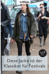 Was ist neben guter Musik und vielen Menschen meist ebenfalls auf Festivals vertreten? Genau: Regen! Mit den Klassikern von Barbour ist das aber kein Problem! #instyle #instylegermany #brabour #barbourjacke #regenjacke #festivaloutfit #festivaljacket