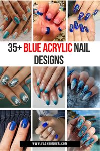 Dive into the vibrant world of blue acrylic nails with these stunning designs! Perfect for any occasion, these styles are sure to make your fingertips pop. Get ready to show off your fabulous nails! #BlueNails #AcrylicNailArt #NailDesigns #ManicureInspo #NailGoals