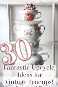 We are back with another list all about upcycling! This time, we will talk about all of the things that you can do with adorable, patterned vintage teacups that you may have inherited, thrifted, or collected throughout the years. Why keep something so lovely locked up in the cupboards? You can use them to decorate or put them to work throughout your home. Even a broken teacup doesn't have to go in the trash! You can always turn it into something charming and new.