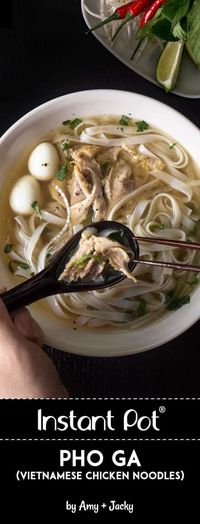 Instant Pot Pho Ga (Vietnamese Chicken Noodle Soup) by Amy Jacky