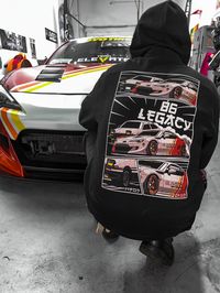 Since 1986 the Hachi Roku has been an iconic vehicle geared towards the “driver”. Unlike more powerful sports cars of its era, this vehicle trains it's “drivers" in all generations. Many have viewed the 86 as an underdog, but now respect this vehicle's function and form for the legendary legacy it's created. *PLEASE NOTE: Hoodie is fitted (tight) it is suggested you order one size up*