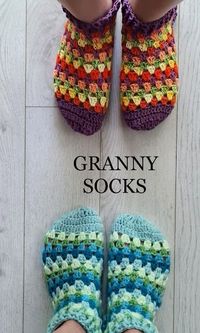 Little Treasures: Granny Stripe Socks - pattern release