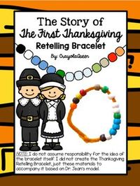 *NOTE: This is not an original idea. I have just created some resources to go along with Dr. Jean's Thanksgiving Retelling Bracelet. This is such an awesome Thanksgiving activity to complete with all elementary students! Students will needs beads & string (or pipe cleaners). If you do not have ...