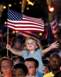 You'll note somber faces and even tears in this photo. Pretty sure this was a post 9-11 shot. Remember how we were ONE in the aftermath of that attack. We weren't right or left. We weren't black or white. We were Americans--all of us.