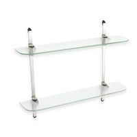 John Sterling Two-Tier Decorative Glass Shelf Kit - BedBathandBeyond.com