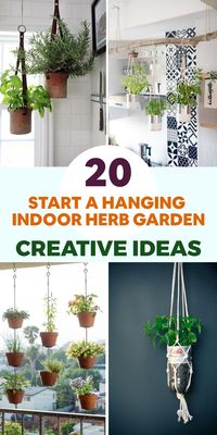 Create a beautiful and convenient hanging indoor herb garden to level up your cooking game! Pick a sunny spot or use grow lights for proper herb lighting. Choose your favorite herbs like basil, mint, parsley, or thyme. Repurpose mason jars as planters with good drainage and add nutrient-rich soil for planting. Hang the herbs in stylish containers using hooks or a system. Remember to water regularly and harvest when needed.