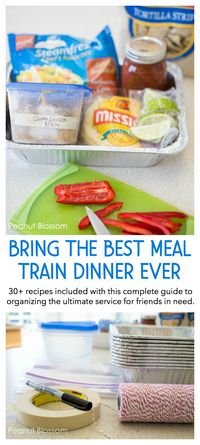 30 days of meal train ideas: recipes to bring to a friend in need. Great freezer friendly dinner ideas and recipes that travel well. Think beyond the casserole, these unique dinner ideas are just what your friend wants to eat!