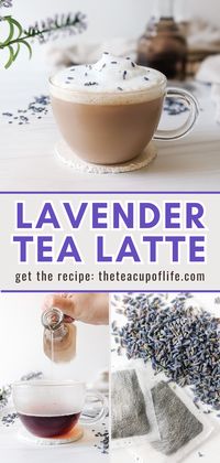 Lavender tea latte is an aromatic drink that combines the boldness of black tea with lavender syrup and creamy milk froth. This caffeinated latte is wonderful to enjoy when you need a soothing and uplifting start to the day. Top the latte with a sprinkle of dried lavender flowers for an extra touch of elegance.