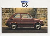 Fiat 126, leaflet out of UK portfolio, English, 1985