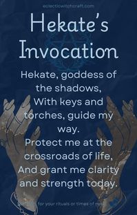 Honor Hekate, the Goddess of the Crossroads, with these powerful prayers. Let her sacred flame guide you through life’s challenges. Save this for your spiritual practice! 🔥 #HekateBlessing #WitchyVibes