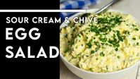 Sour Cream & Chive Egg Salad with No-Peel Hack! [Keto, Low-carb, Sugar-free, Gluten-free] - Chef Michael