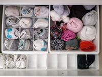 How to Organize Dresser Drawers - This post covers the best way to store anything in a dresser with photo examples from bras and tank tops to pajamas and sweaters!