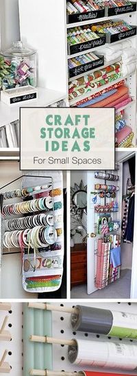 Craft Storage Ideas for Small Spaces • Ideas, projects and tutorials! Mehr