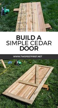 How to build a cedar shed door