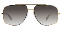 Dita - Midnight Gold - Gold    These Dita Midnight Special sunglasses are beautifully handcrafted with premium mental. The gold and gold midnight special double bridge aviator features a gold titanium frame and temples with a two-tone metal plating. The lens has a smoky gray gradient tint plus are very light and comfortable to wear.