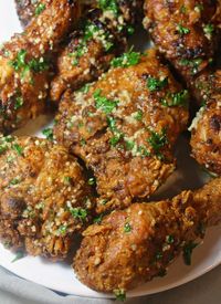 Buttery Garlic Fried Chicken - Forks 'n' Flip Flops