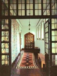 Ground Floor hallway to back door to garden & well | Red House (1859-1860) | William Morris & wife Jane Burden Morris lived there 1860-65 | Philip Webb, architect | Bexleyheath, England