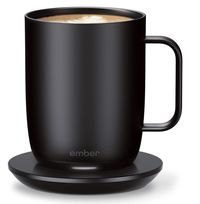 14 Oz, App-Controlled Heated Coffee Mug with 80 Min Battery Life and Improved Design, Black