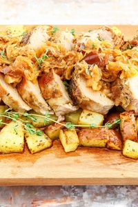 Apple Cider Pork Roast With Sauerkraut and Apples