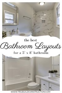 The Best 5’ x 8’ Bathroom Layouts And Designs To Make The Most Of Your Space — TruBuild Construction