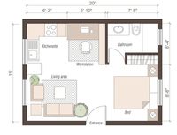 300-sqft Studio Apartment Layout Ideas with Plans and Tips – Diyversify