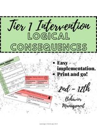 Logical Consequences - Tier 1 Intervention | TPT