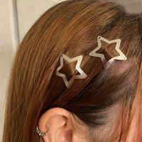 Set of 50 Star Shaped Hair Clips with Y2K Aesthetic