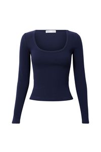 Riri Scoop Neck Long Sleeve Top