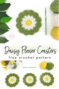 Whip up a lovely addition to your table settings with this Quick Crochet Coasters - Make a Flower Coaster in 30 min! pattern. This free tutorial will help you create beautiful flower coasters in no time, perfect for adding a touch of charm and protection to your tabletops.