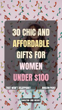 Looking for thoughtful gifts for women under $100? Discover chic and affordable finds that she'll love. From jewelry to skincare, we've got ideas that fit your budget. Check This Amazon link Here for Ideas List. #GiftsForHer #AffordableGifts #ad #affiliate