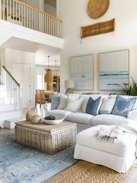 52 Elegant Blue and White Living Room Design and Decor Ideas – CreativeBooster