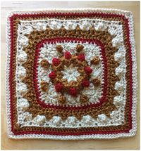 25 x Crochet Squares BAMCAL 2017 FREE -