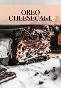 This simple Oreo Cheesecake recipe has a homemade Oreo crust, cheesecake filling, and a chocolate ganache topping. It's incredibly delicious!
 via @betrfromscratch