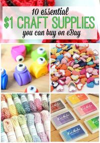 10 Essential Craft Supplies You Can Buy for $1