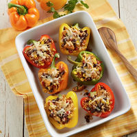 I’m checking out a delicious recipe for Instant Pot® Mexican Chicken Stuffed Peppers Recipe from Fry’s Food Stores! 