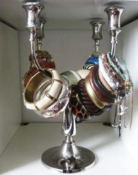 Candleholder bracelet storage will also be on my side of the closet