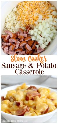 Slow Cooker Sausage and Potato Casserole