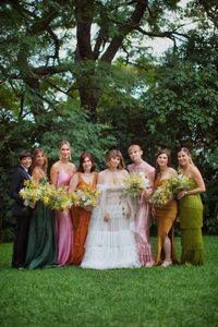 This Indie-Band Bride Wore Two Statement Cape Dresses for Her Eccentric Silver Lake Wedding | Vogue