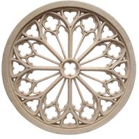 Cathedral Rosette 60 Cm, Real Reconstituted Stone, French Artisan Work - Etsy