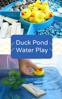 Duck Pond Water Play~Great Sensory Activity for Toddlers and Preschoolers