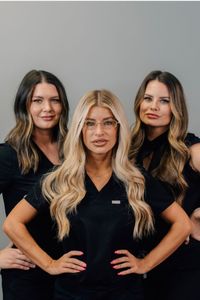 Our amazing Crew at Slater Aesthetics is here for you! Our goal is to help you feel and look your Best in 2023. Visit us at our Atlanta Location this year. We will help you reach all your aesthetic and anti-aging goals!! Left - Danielle our front desk patient coordinator, center - Aesthetic Nurse Injector and Laser Practitioner Blair, right - Cassie our Office Manager