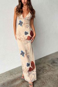 Fit: Regular fit. Detail: Butterfly print. Backless. V Neck. Side slit. Midi dress. Material: 90-95% Cotton. Care： Machine washes cold, tumble dry low. Color may be lighter or darker due to the different displays.