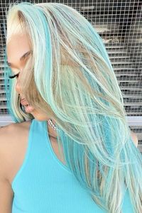 #beautiful #beach #teal #cyan #blackgirl #hairdyeideas #2000s