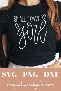 Small Town Girl SVG / Just a Small Town Girl SVG / Midwest