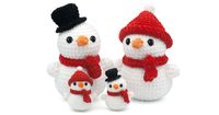 Free snowman Amigurumi crochet pattern