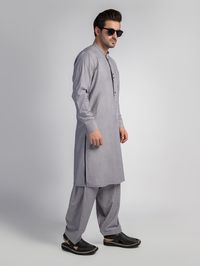 Mens Light Gray Plain Shalwar Kameez Mens Eid Shalwar Kameez Color: Light Gray Fabric: Wash and wear Dress Type: Handmade Please beware when you're choosing the variations of this dress. Feel free to discuss any issue regarding your order. You'll get a quick solution and will be satisfied.