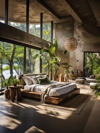 Master bedroom comfy luxury mexican style villa