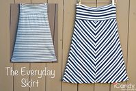 The Everyday Skirt - 1 yard of knit fabric, < 1 hour, and you're good to go. Will be making a thousand of these for summer!!