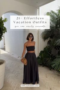 Looking for effortless vacation outfits to wear on your next trip? You need to see these chic and comfortable outfit ideas that perfectly blend style and ease for your getaway. Cute summer vacation outfit ideas for 2024. Whether for a tropical destination, beach day, Mexico, Miami, Greece, or Italy.