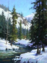 American River Sojourn by Kim Lordier Pastel ~ 24 x 18